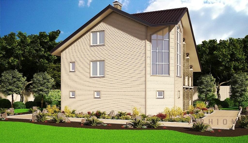 6. Проект двухэтажного дома в скандинавском стиле с многоскатной кровлей, M-27, площадью - 211 кв c мансардой, сауной, балконом, эркером, вторым светом